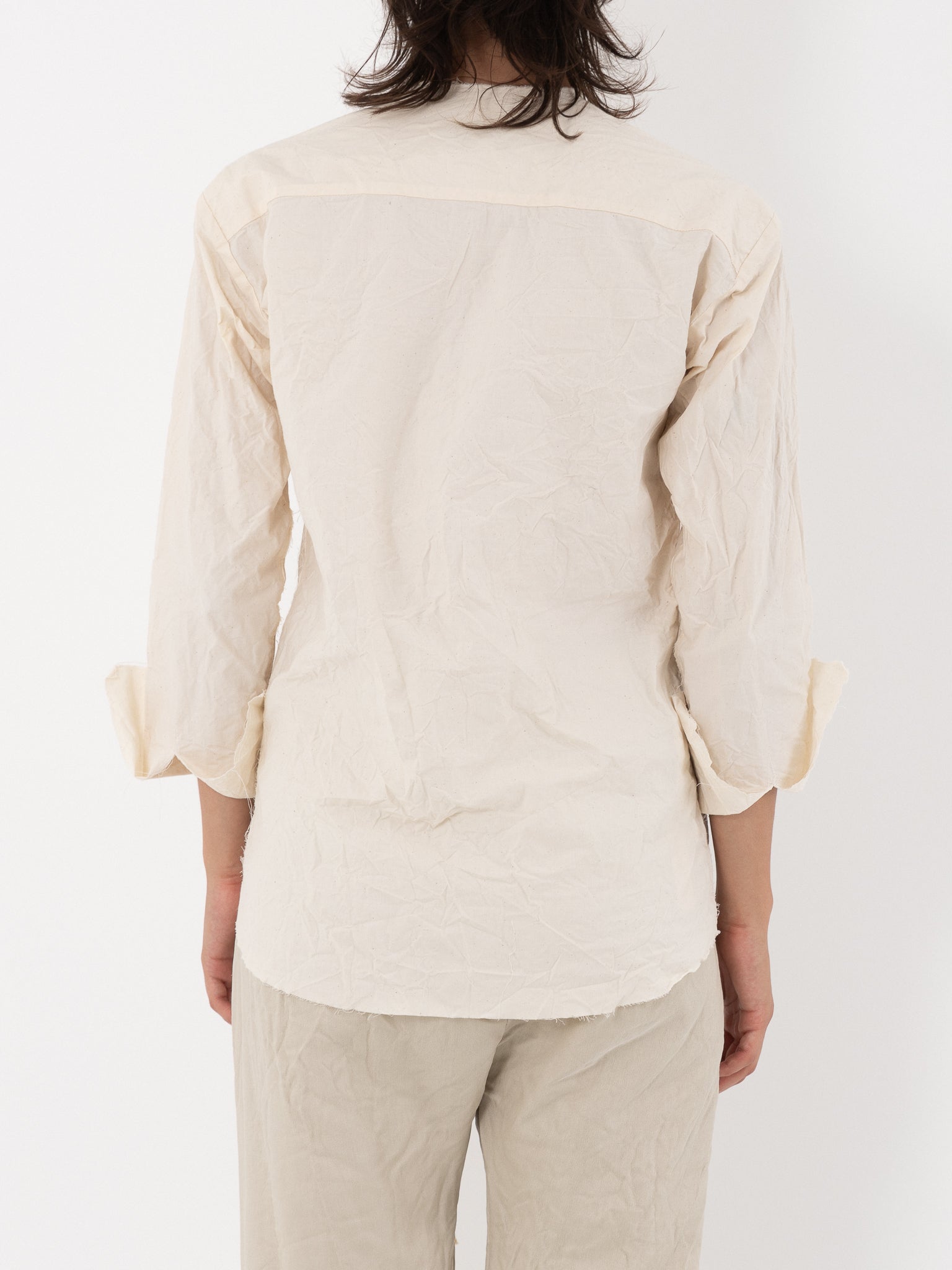 Elena Dawson Blouse, Cream Cotton Cambric - Worthwhile - ELENA DAWSON