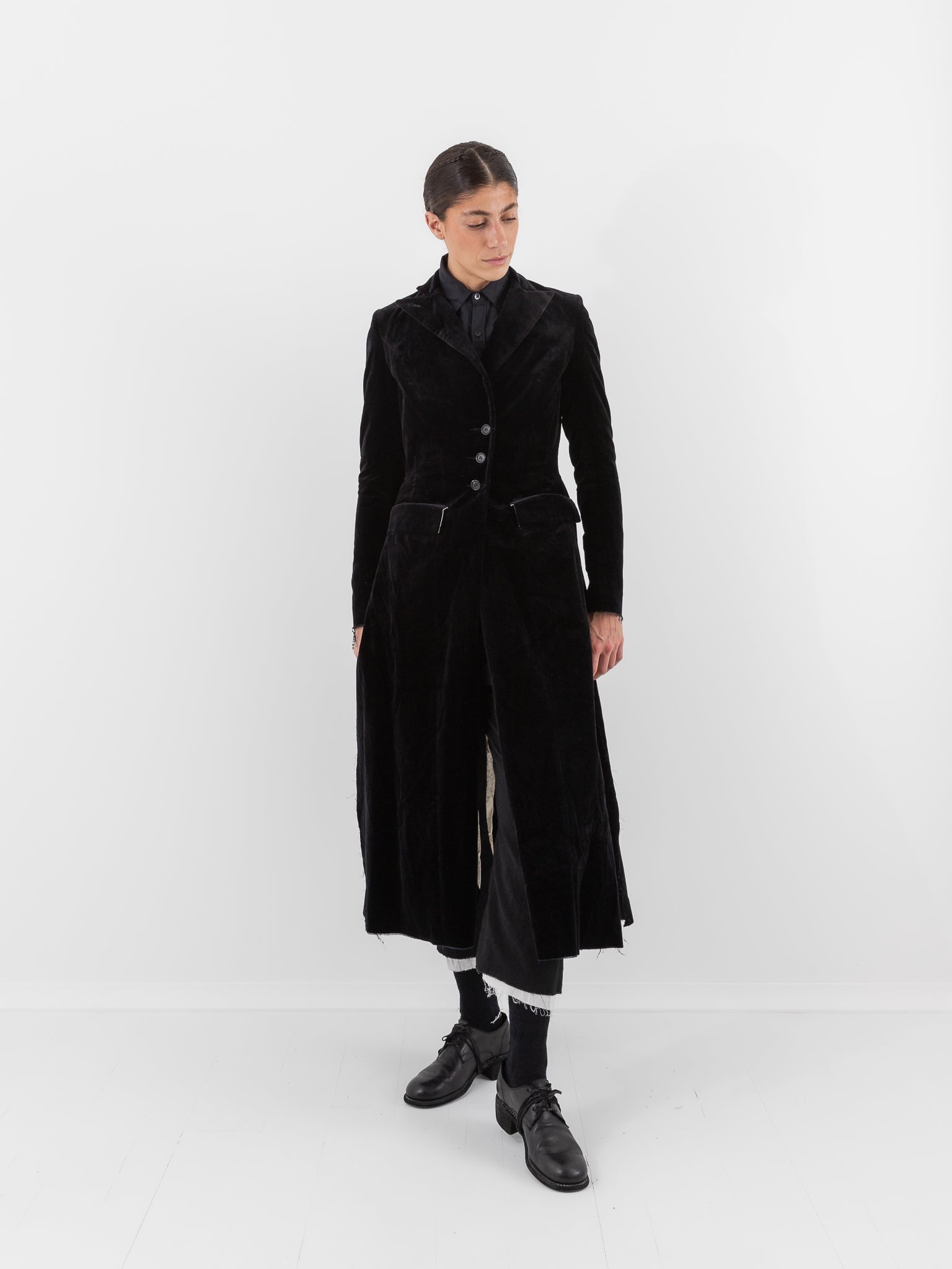 Elena Dawson 4X Coat, Black Velvet at Worthwhile