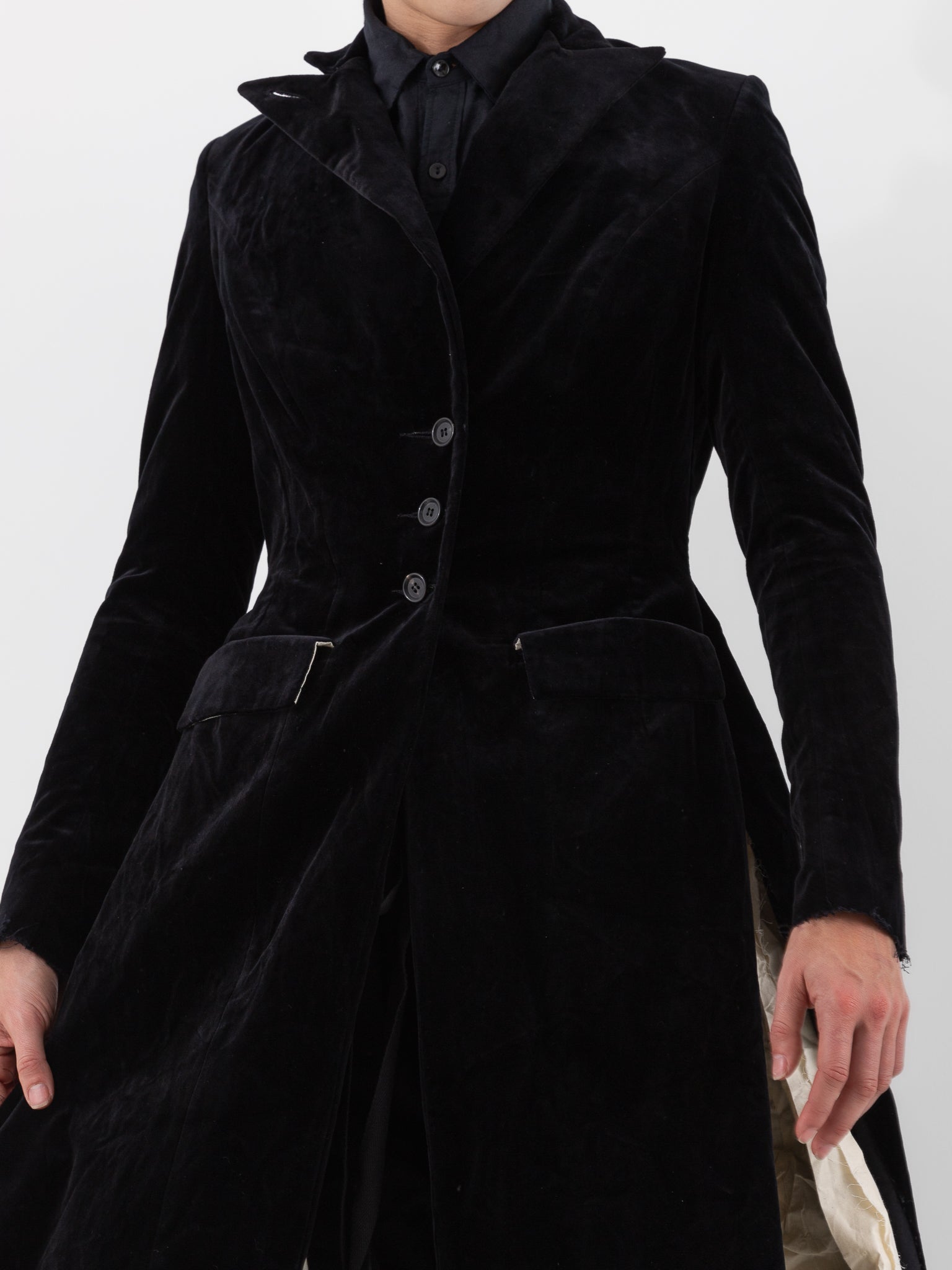 Elena Dawson 4X Coat, Black Velvet - Worthwhile