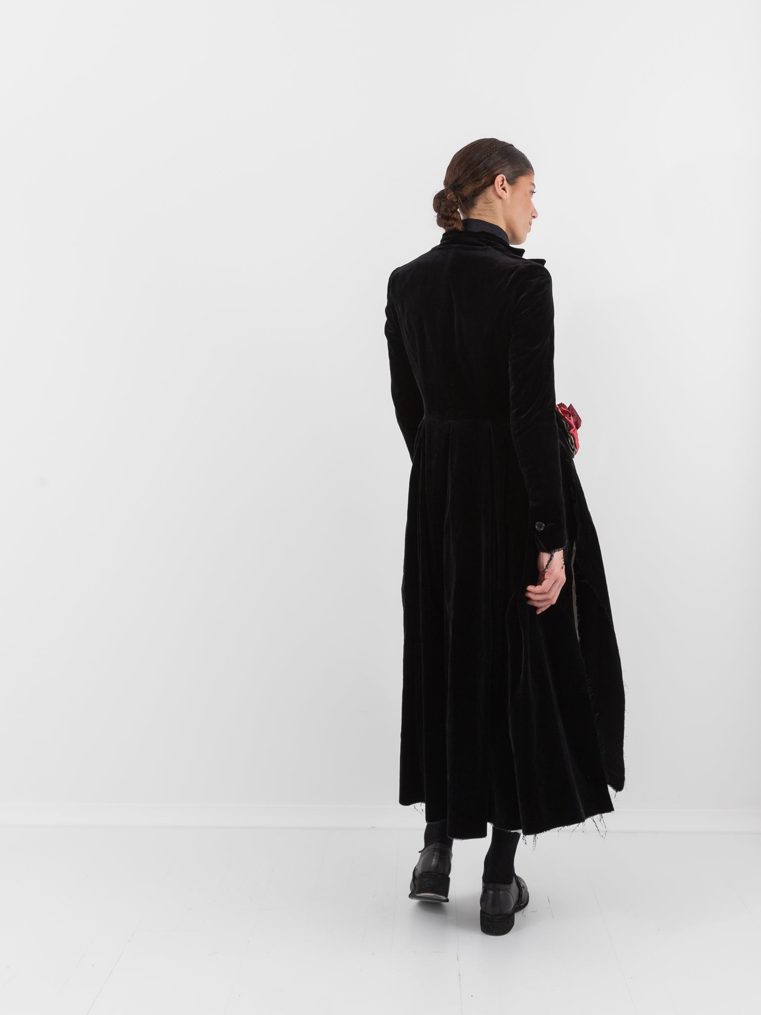 Elena Dawson 4X Coat, Black Velvet at Worthwhile