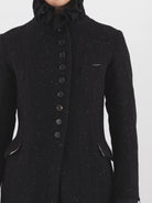 Elena Dawson 9X Monet Coat, Black Speckled Tweed - Worthwhile