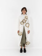 Elena Dawson Lunar Coat, White Linen - Worthwhile