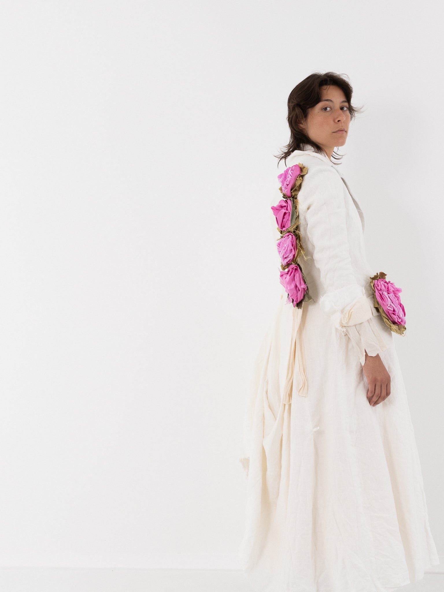 Elena Dawson Lunar Coat, White Linen - ELENA DAWSON at Worthwhile - shop COAT