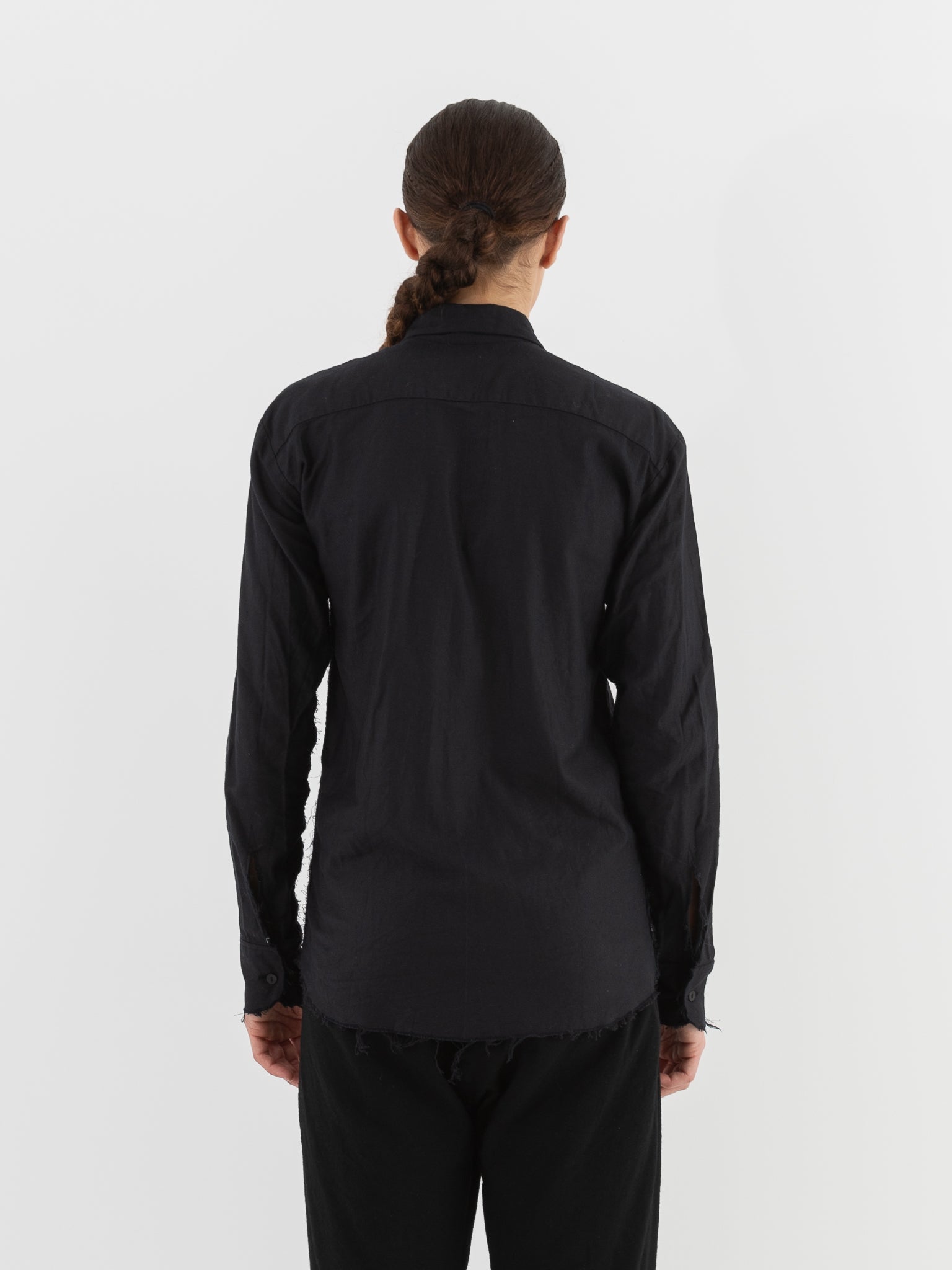 Elena Dawson Shirt, Black Cotton - Worthwhile