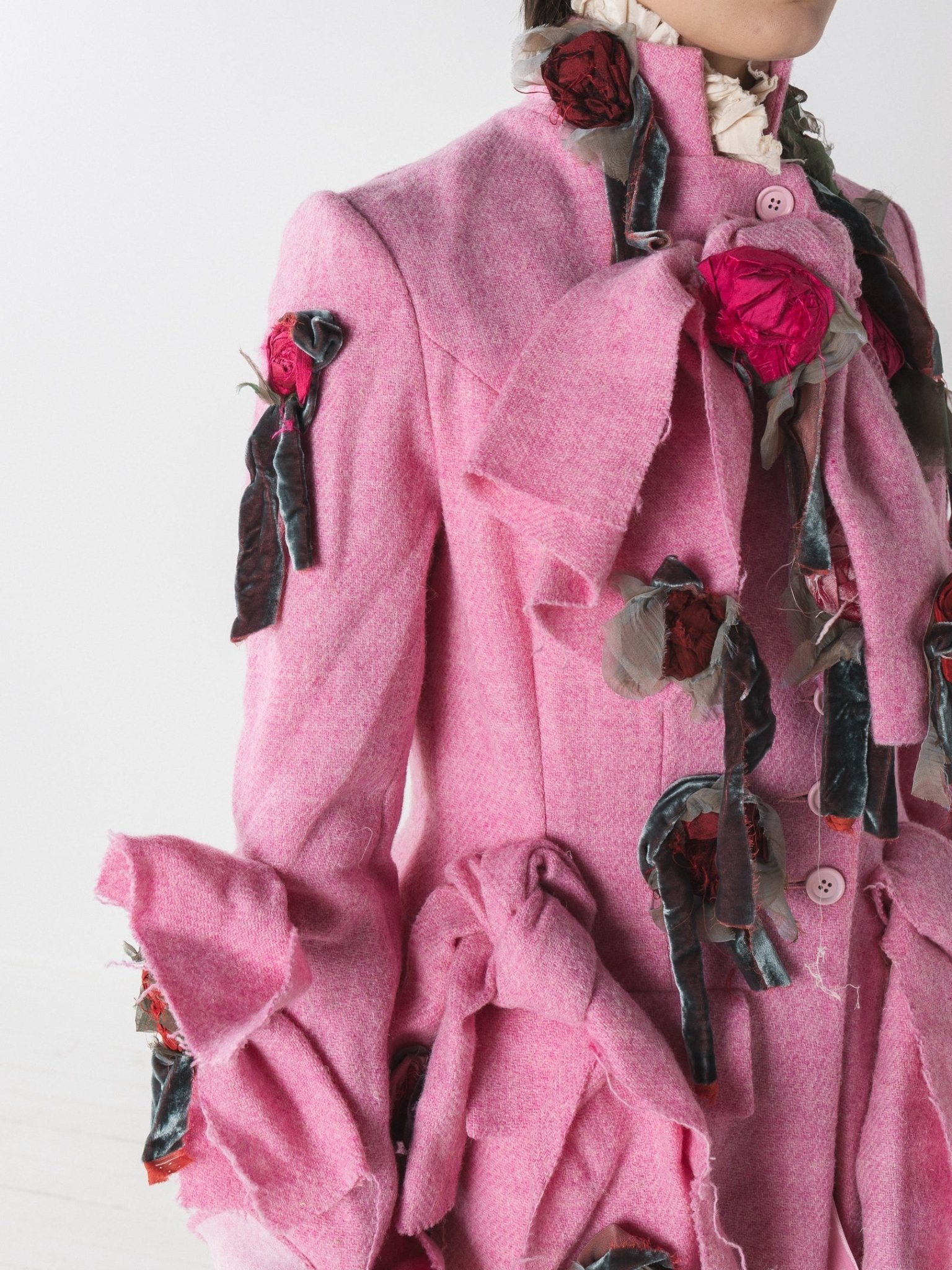 Elena Dawson Valentina Coat, Peony Pink Tweed - Worthwhile