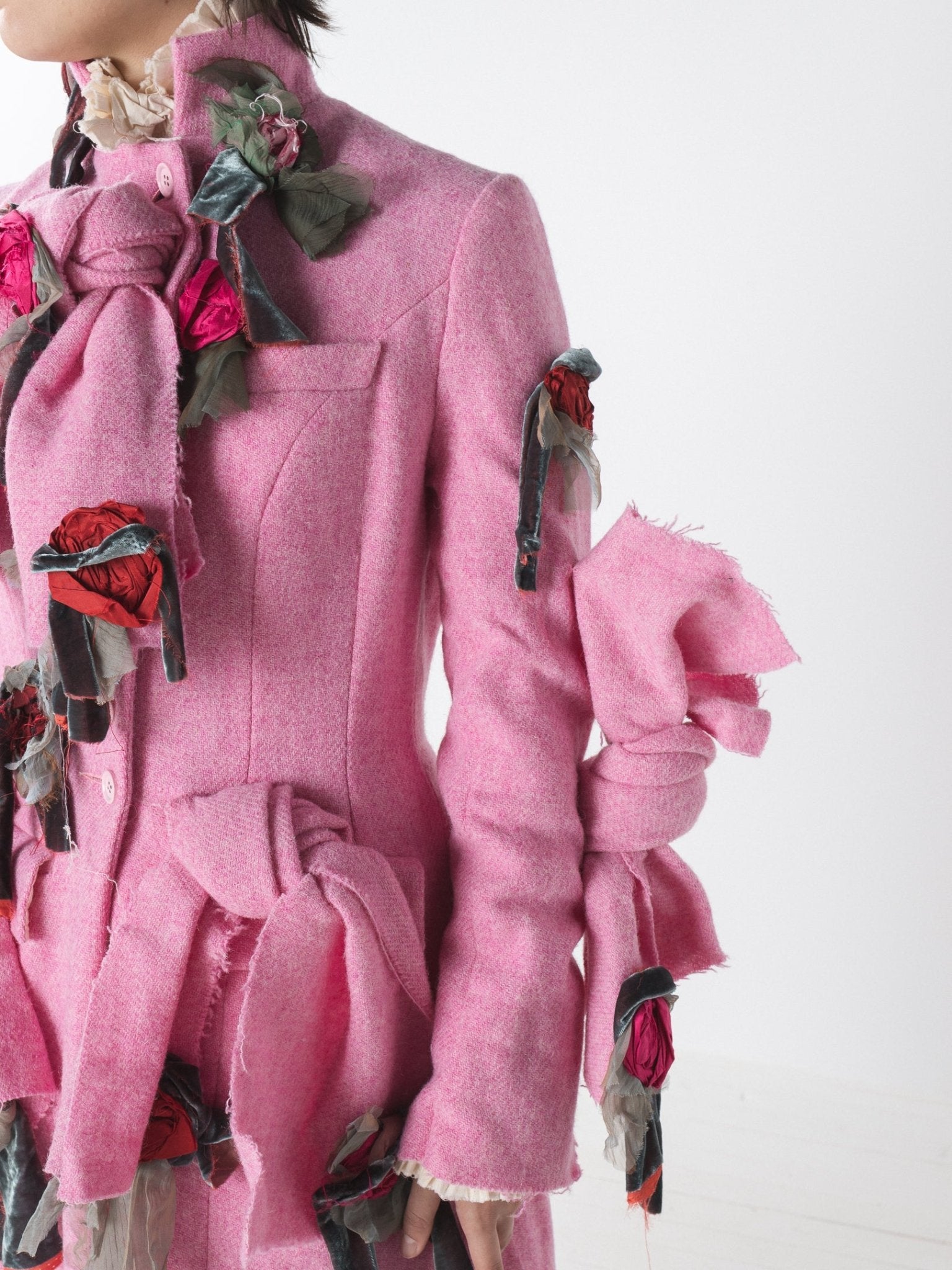 Elena Dawson Valentina Coat, Peony Pink Tweed - Worthwhile