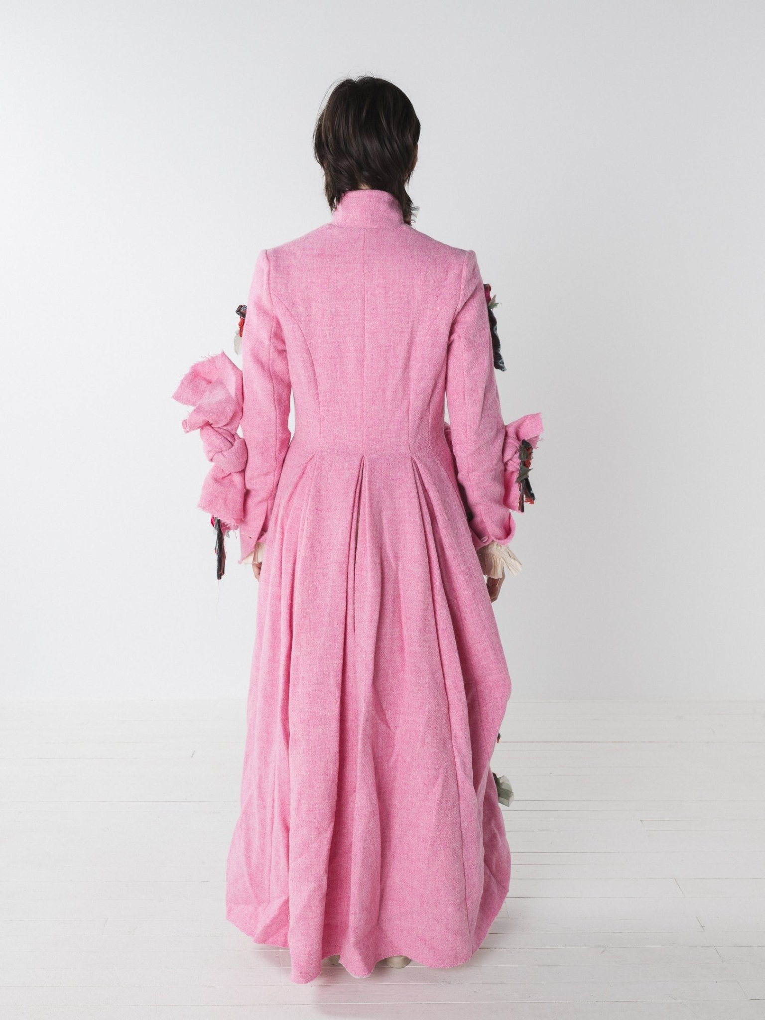 Elena Dawson Valentina Coat, Peony Pink Tweed - Worthwhile