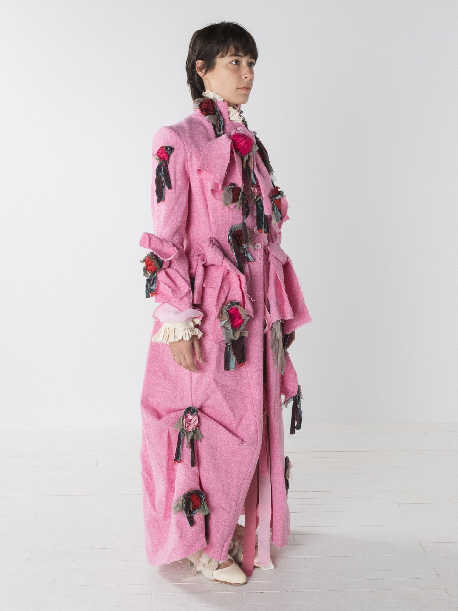 Elena Dawson Valentina Coat, Peony Pink Tweed at Worthwhile