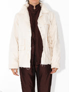 Elena Dawson Work Jacket, Cream Cotton Cambric - Worthwhile