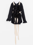 Elena Dawson Rosebud Harness in Cream with Black Roses - ELENA DAWSON at Worthwhile - shop SCARF