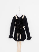 Elena Dawson Rosebud Harness in Cream with Black Roses - ELENA DAWSON at Worthwhile - shop SCARF
