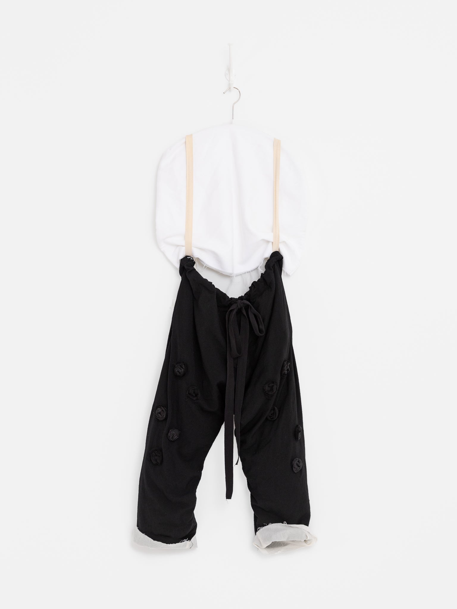 Elena Dawson Drawstring Pant with Rosebuds, Black - ELENA DAWSON at Worthwhile - shop PANT