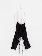 Elena Dawson Drawstring Trouser with Rosebud Ties, Black - ELENA DAWSON at Worthwhile - shop PANT