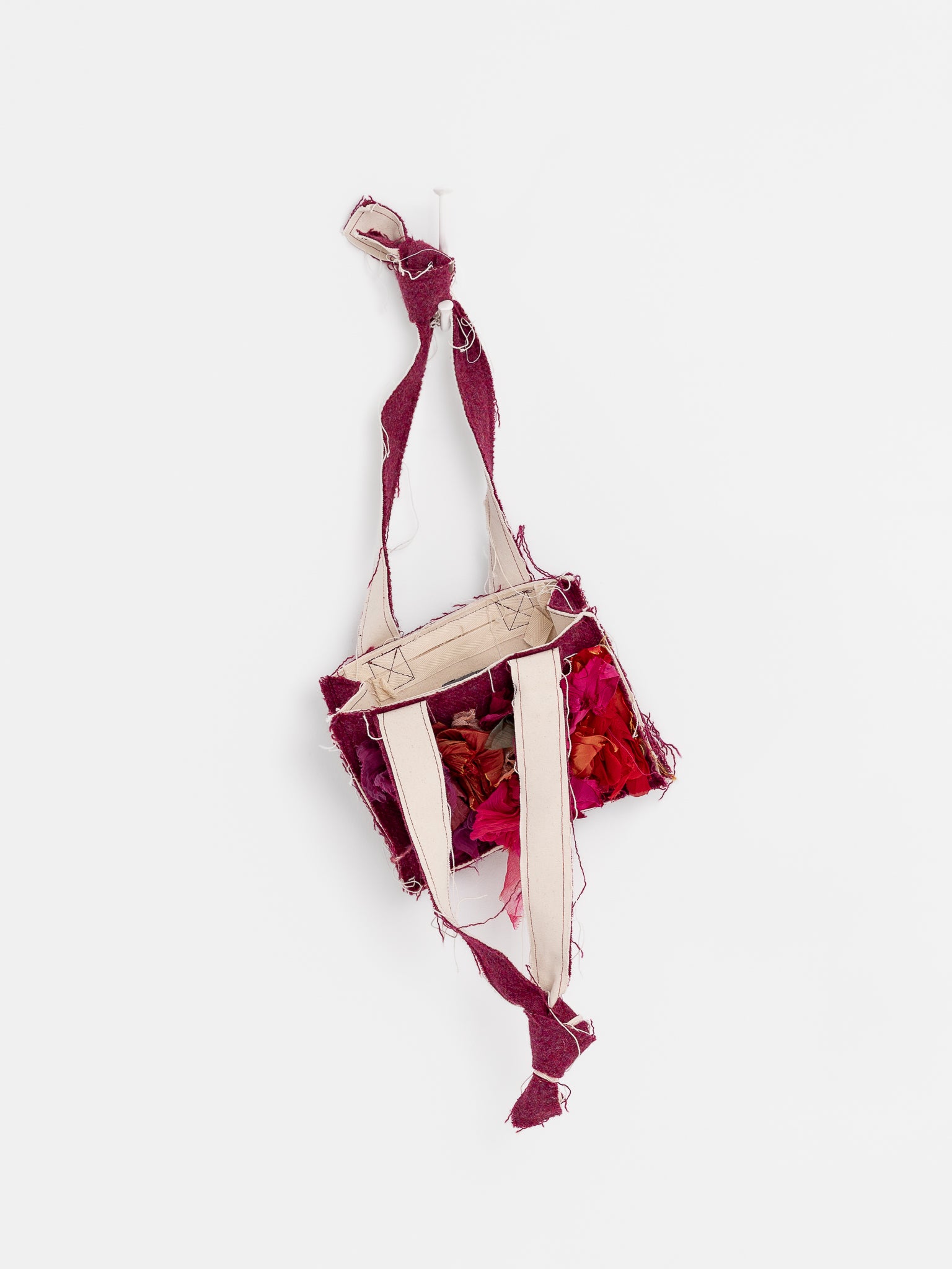 Elena Dawson Baby Tote Tapestry, Raspberry Tweed - ELENA DAWSON at Worthwhile - shop BAG