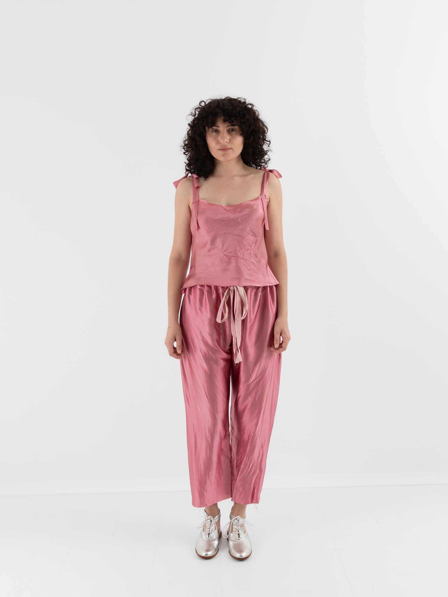 Elena Dawson Drawstring Pant in ED Pink - ELENA DAWSON at Worthwhile - shop PANT