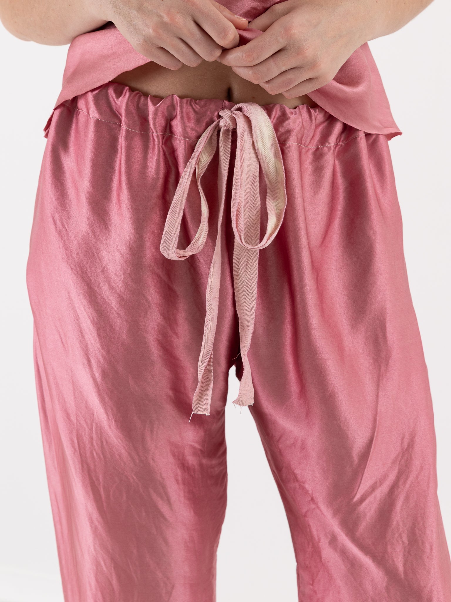 Elena Dawson Drawstring Pant in ED Pink - ELENA DAWSON at Worthwhile - shop PANT