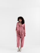Elena Dawson 1X Button Shirt in ED Pink - ELENA DAWSON at Worthwhile - shop TOP