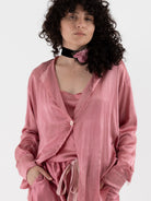 Elena Dawson 1X Button Shirt in ED Pink - ELENA DAWSON at Worthwhile - shop TOP