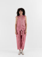 Elena Dawson 10X Waistcoat with Collar in ED Pink - ELENA DAWSON at Worthwhile - shop VEST
