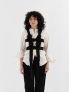 Elena Dawson Harness with Flowers in Black - ELENA DAWSON at Worthwhile - shop JACKET