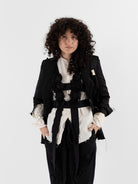 Elena Dawson Harness with Flowers in Black - ELENA DAWSON at Worthwhile - shop JACKET