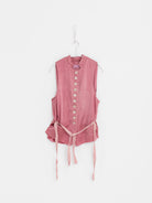 Elena Dawson 10X Waistcoat with Collar in ED Pink - ELENA DAWSON at Worthwhile - shop VEST