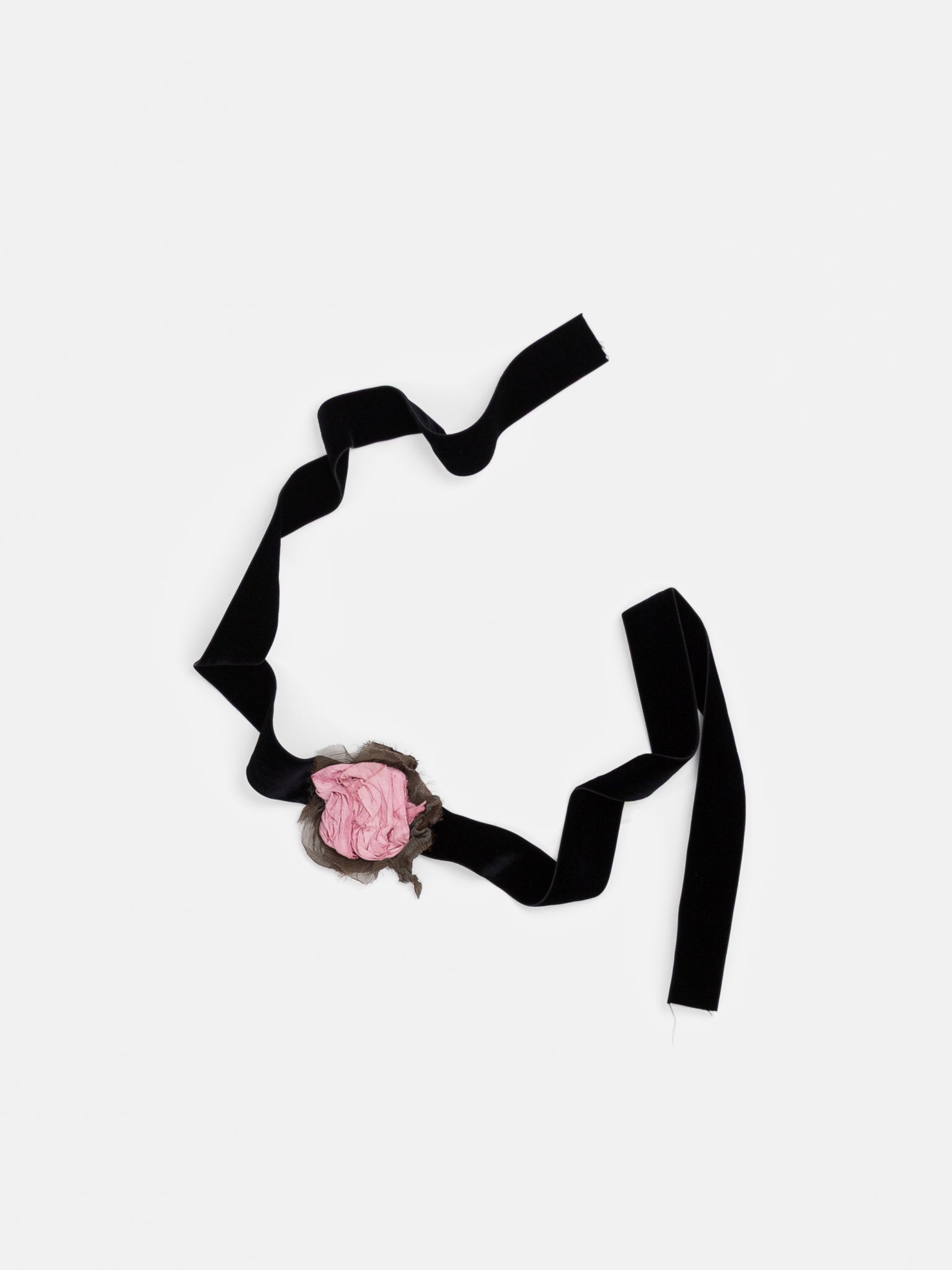 Elena Dawson Choker in Black Velvet with Flower - ELENA DAWSON at Worthwhile - shop NECKLACES