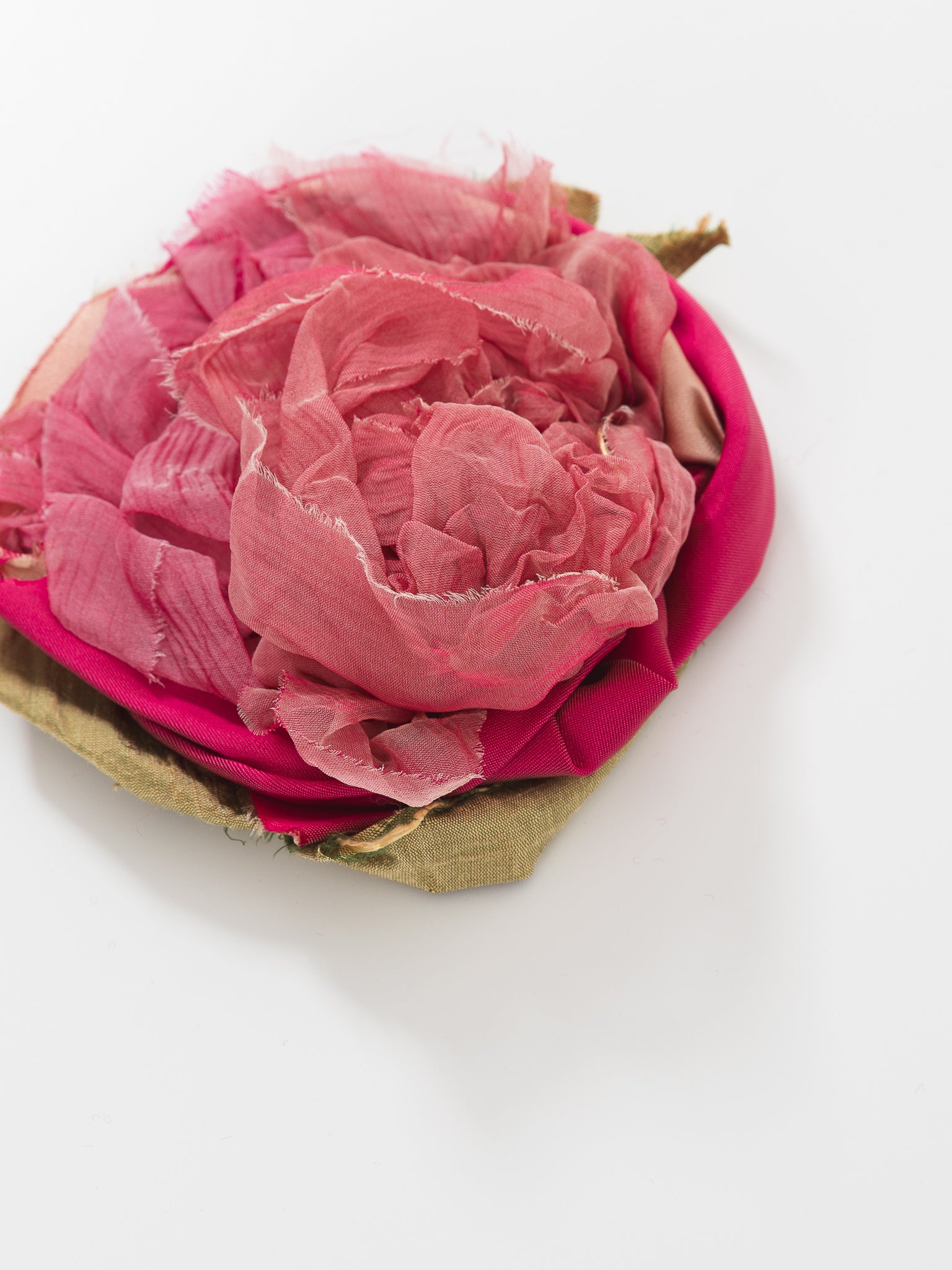 Elena Dawson Rose Brooch in Watermelon Mix 1 - ELENA DAWSON at Worthwhile