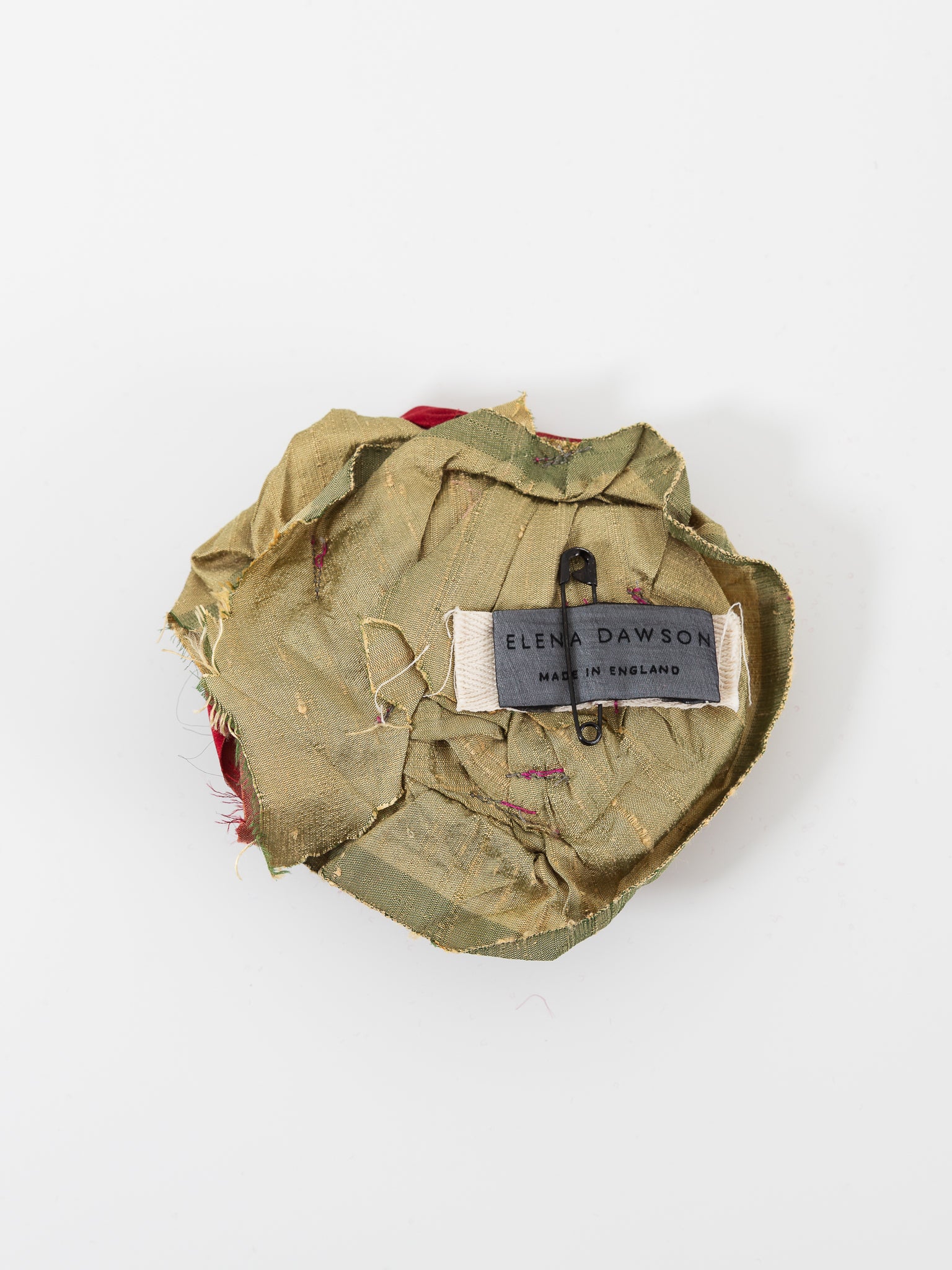 Elena Dawson Rose Brooch in Scarlet Mix 1 - ELENA DAWSON at Worthwhile