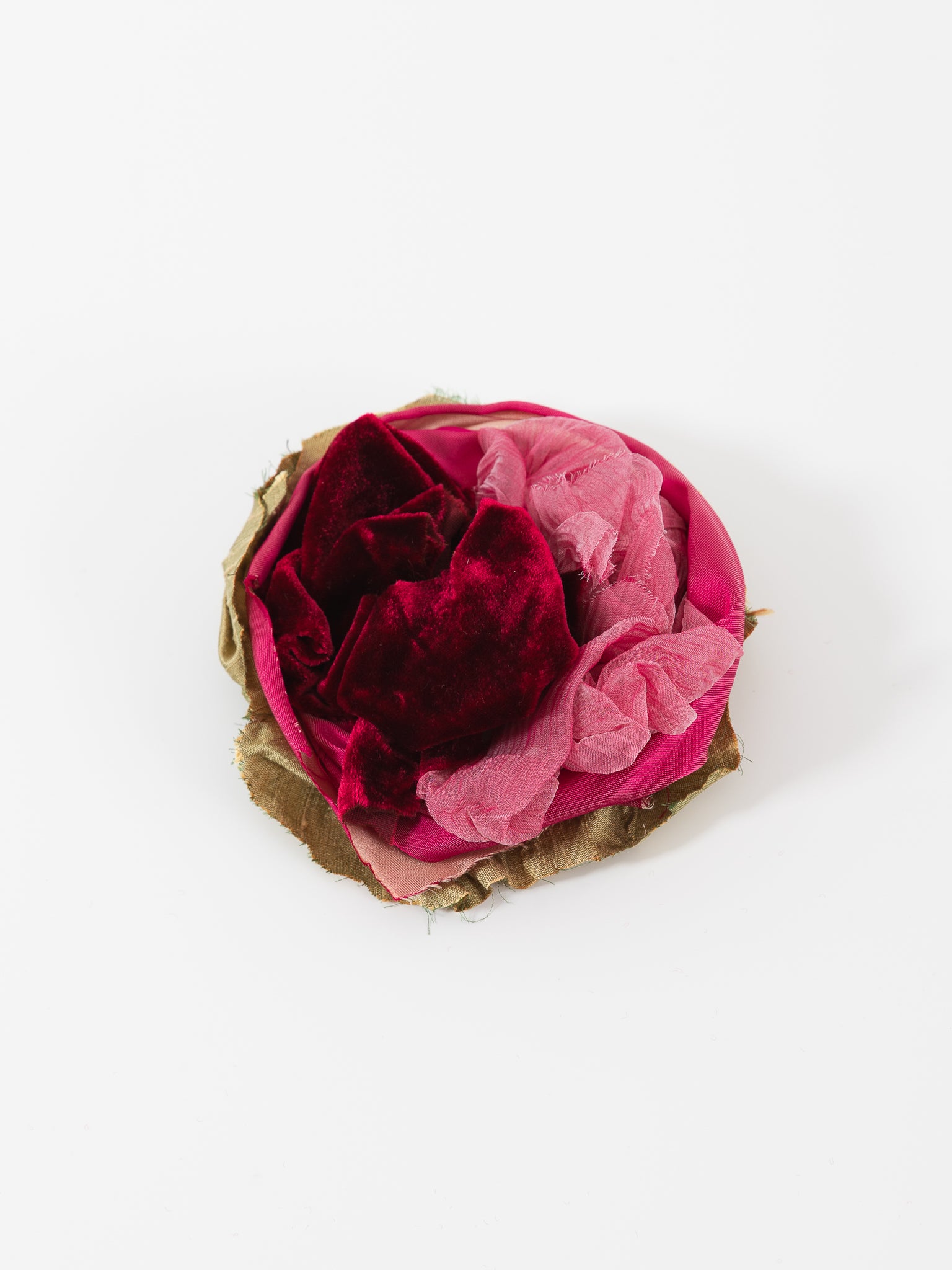 Elena Dawson Rose Brooch in Scarlet Mix 2 - ELENA DAWSON at Worthwhile