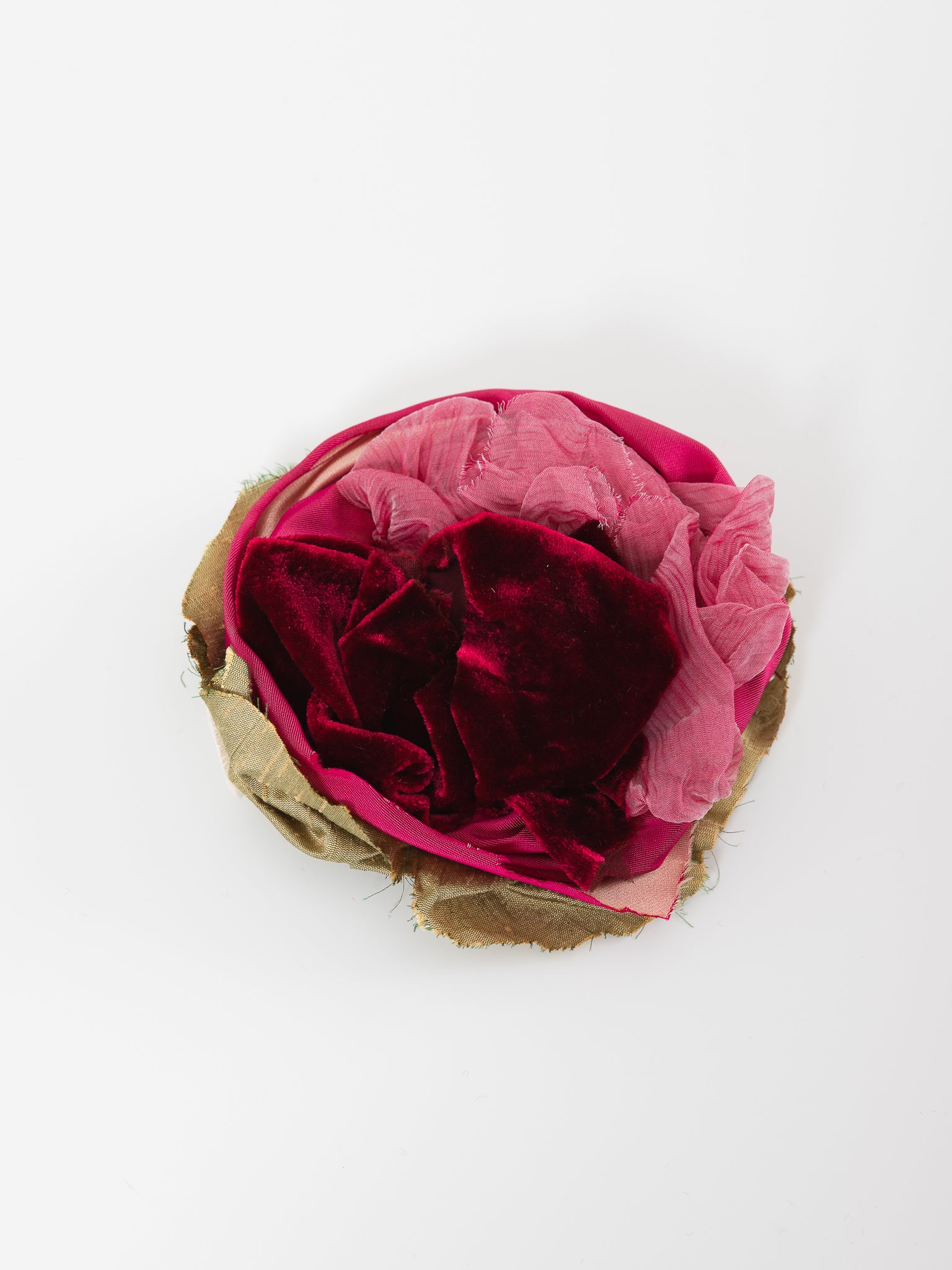 Elena Dawson Rose Brooch in Scarlet Mix 2 - ELENA DAWSON at Worthwhile