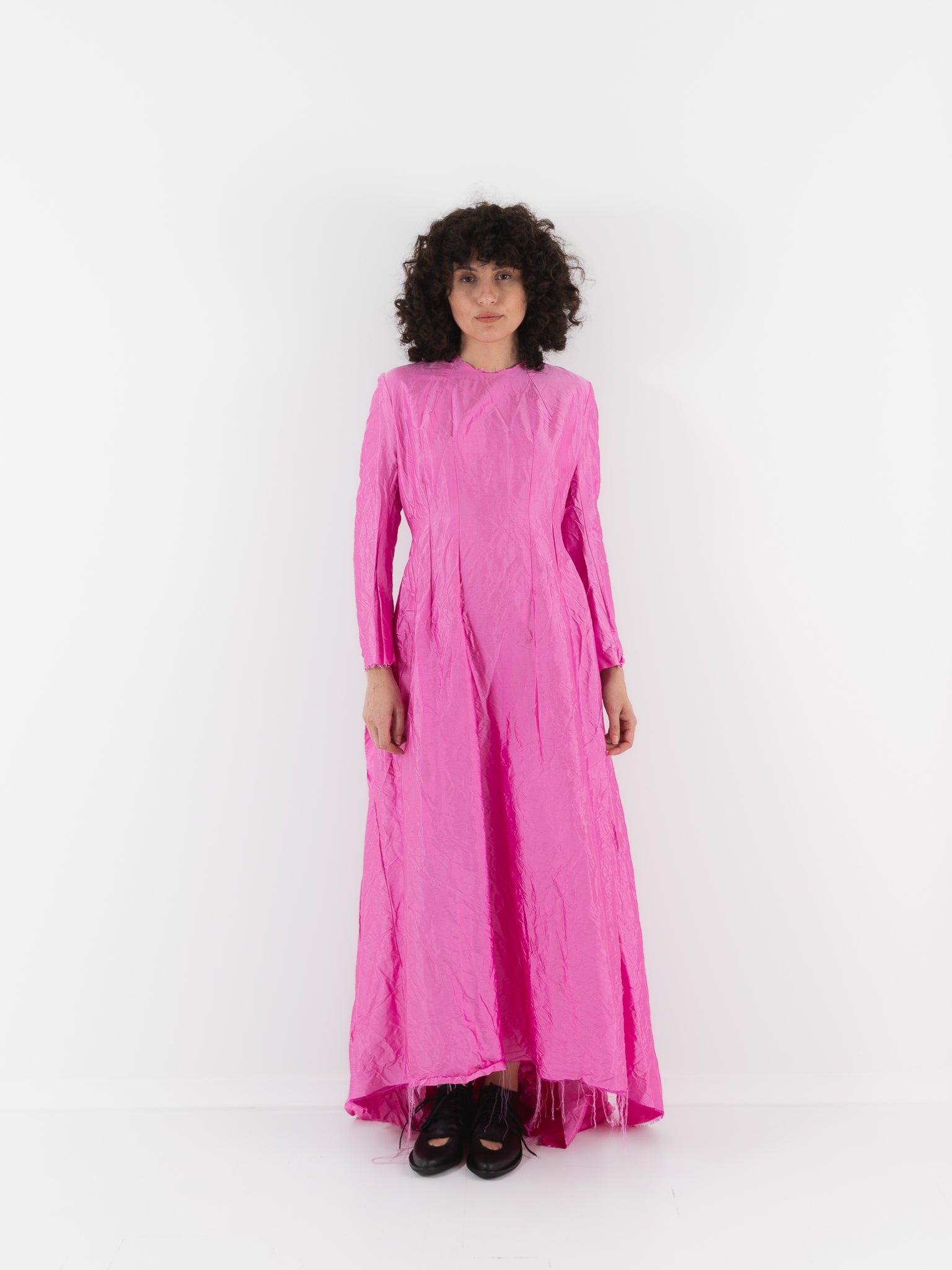 Elena Dawson Viola Dress, Rhubarb - ELENA DAWSON at Worthwhile