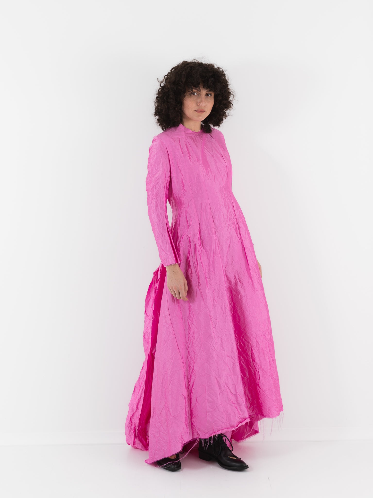 Elena Dawson Viola Dress, Rhubarb - ELENA DAWSON at Worthwhile
