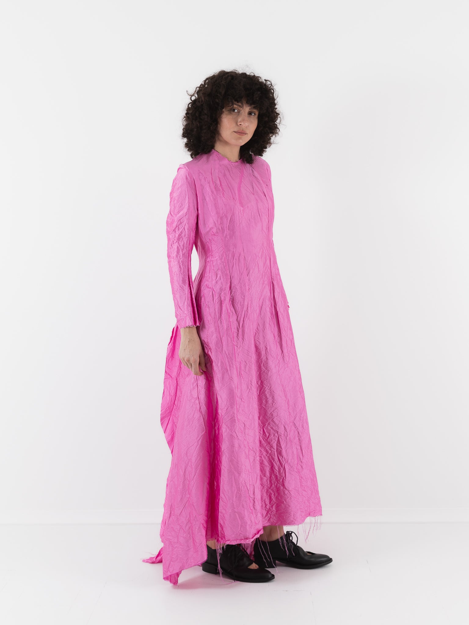 Elena Dawson Viola Dress, Rhubarb - ELENA DAWSON at Worthwhile