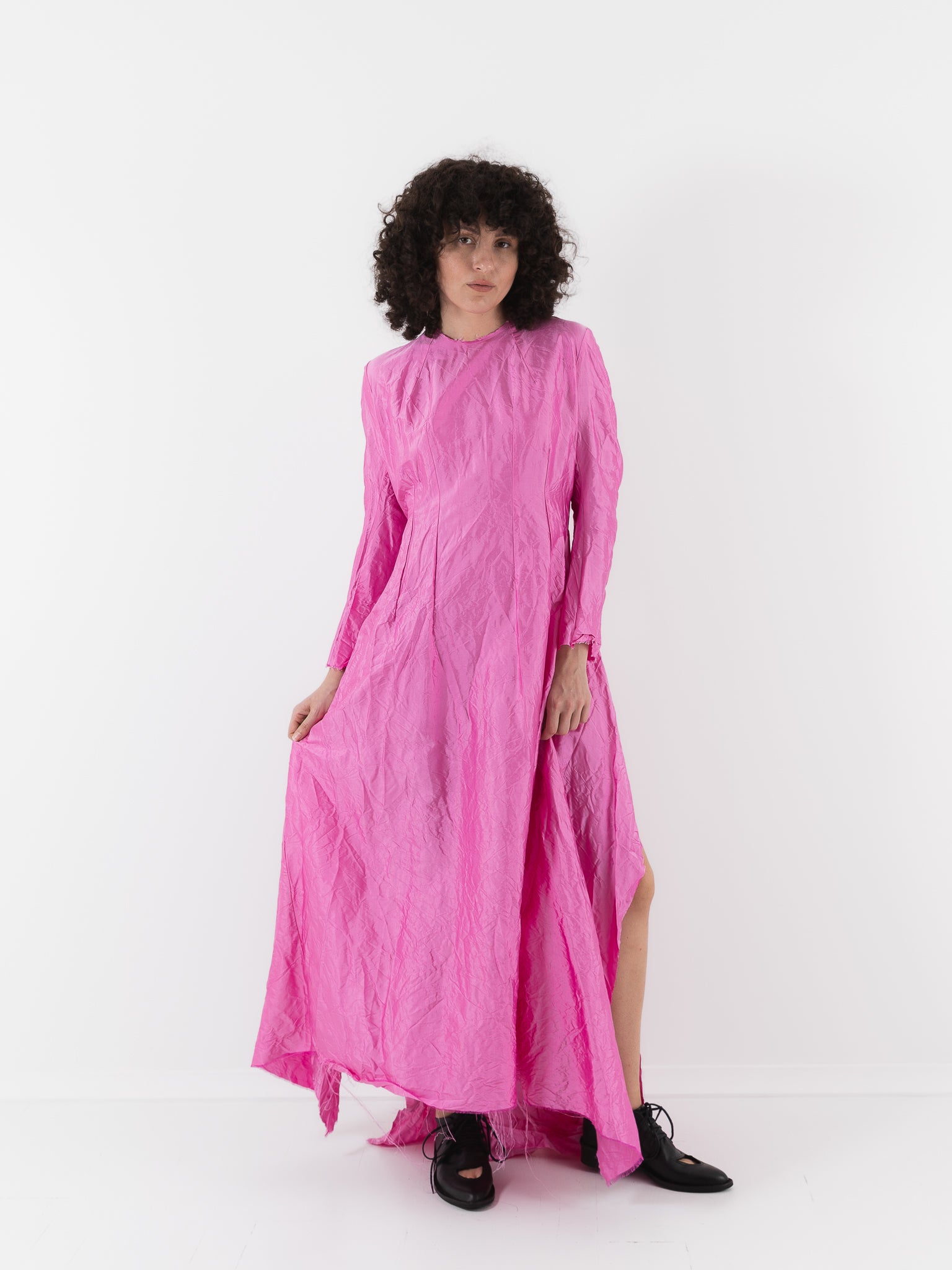 Elena Dawson Viola Dress, Rhubarb - ELENA DAWSON at Worthwhile
