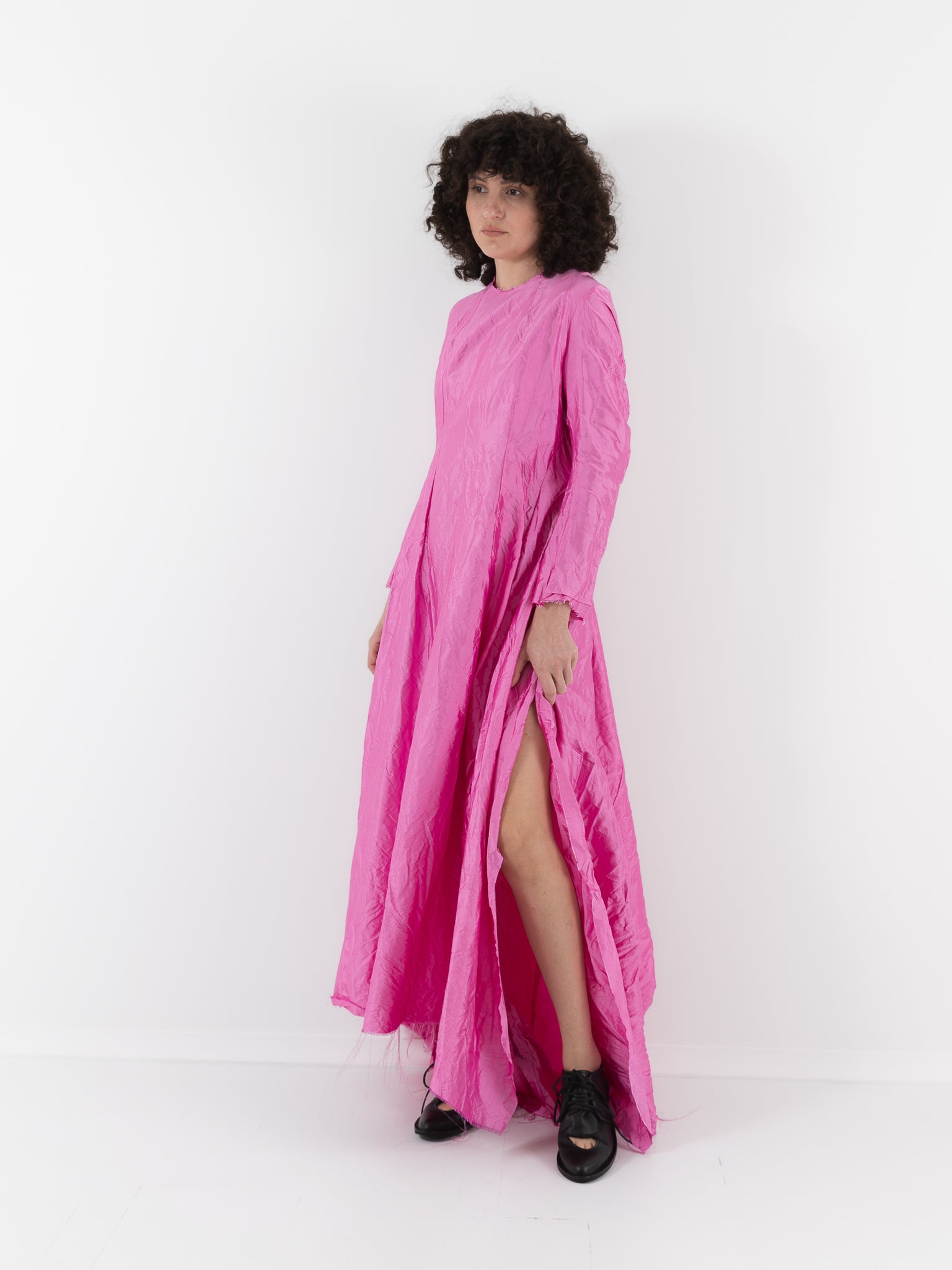 Elena Dawson Viola Dress, Rhubarb - ELENA DAWSON at Worthwhile