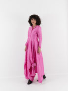 Elena Dawson Viola Dress, Rhubarb - ELENA DAWSON at Worthwhile