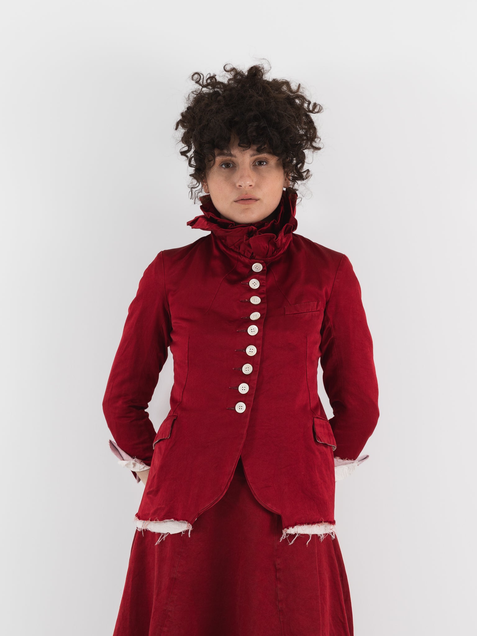 Elena Dawson 9X Monet Jacket, Scarlet - ELENA DAWSON at Worthwhile