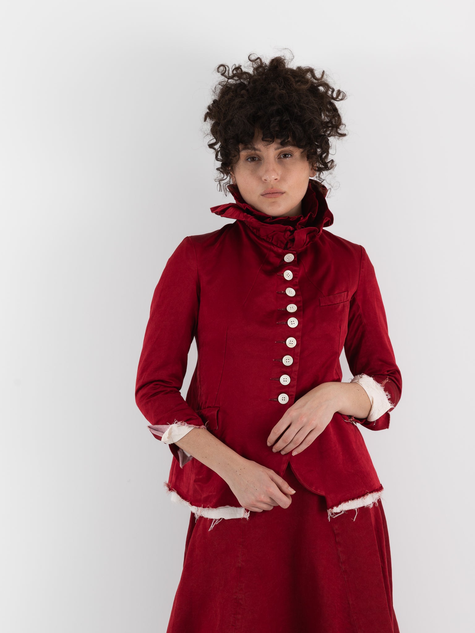 Elena Dawson 9X Monet Jacket, Scarlet - ELENA DAWSON at Worthwhile