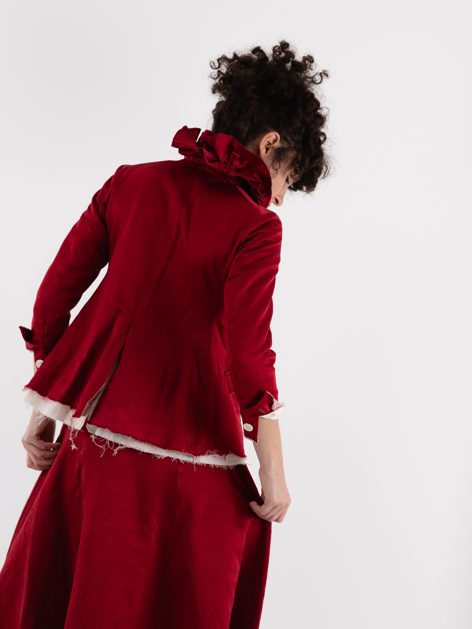 Elena Dawson 9X Monet Jacket, Scarlet - ELENA DAWSON at Worthwhile