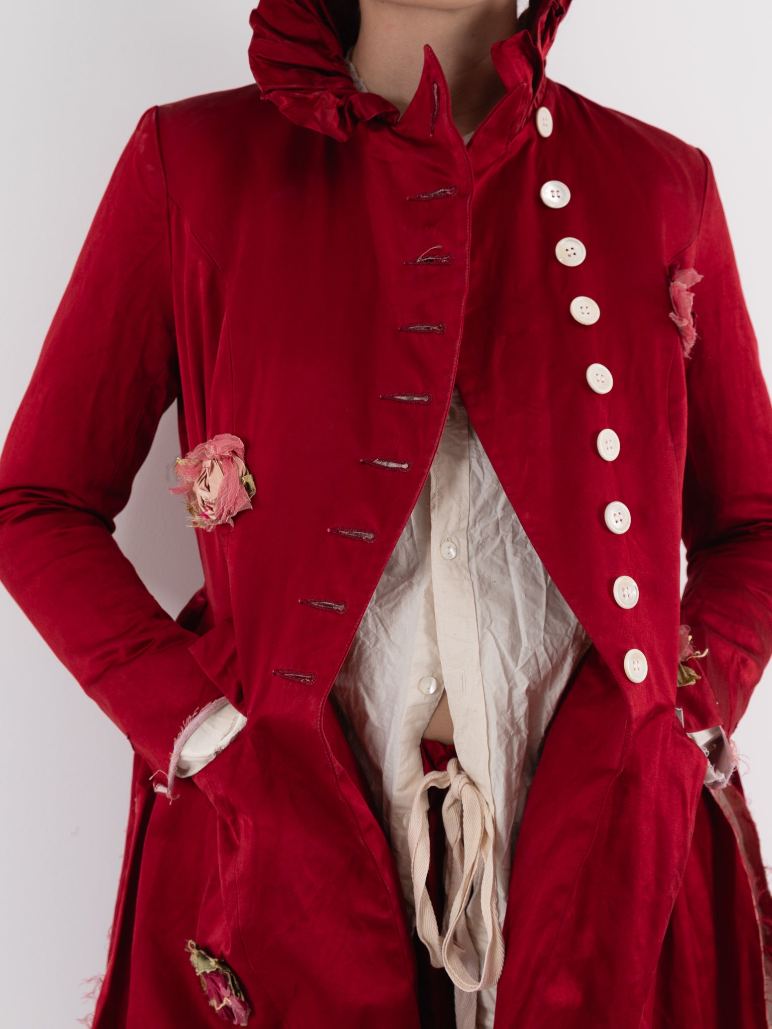 Elena Dawson 9X Monet Coat, Scarlet - ELENA DAWSON at Worthwhile