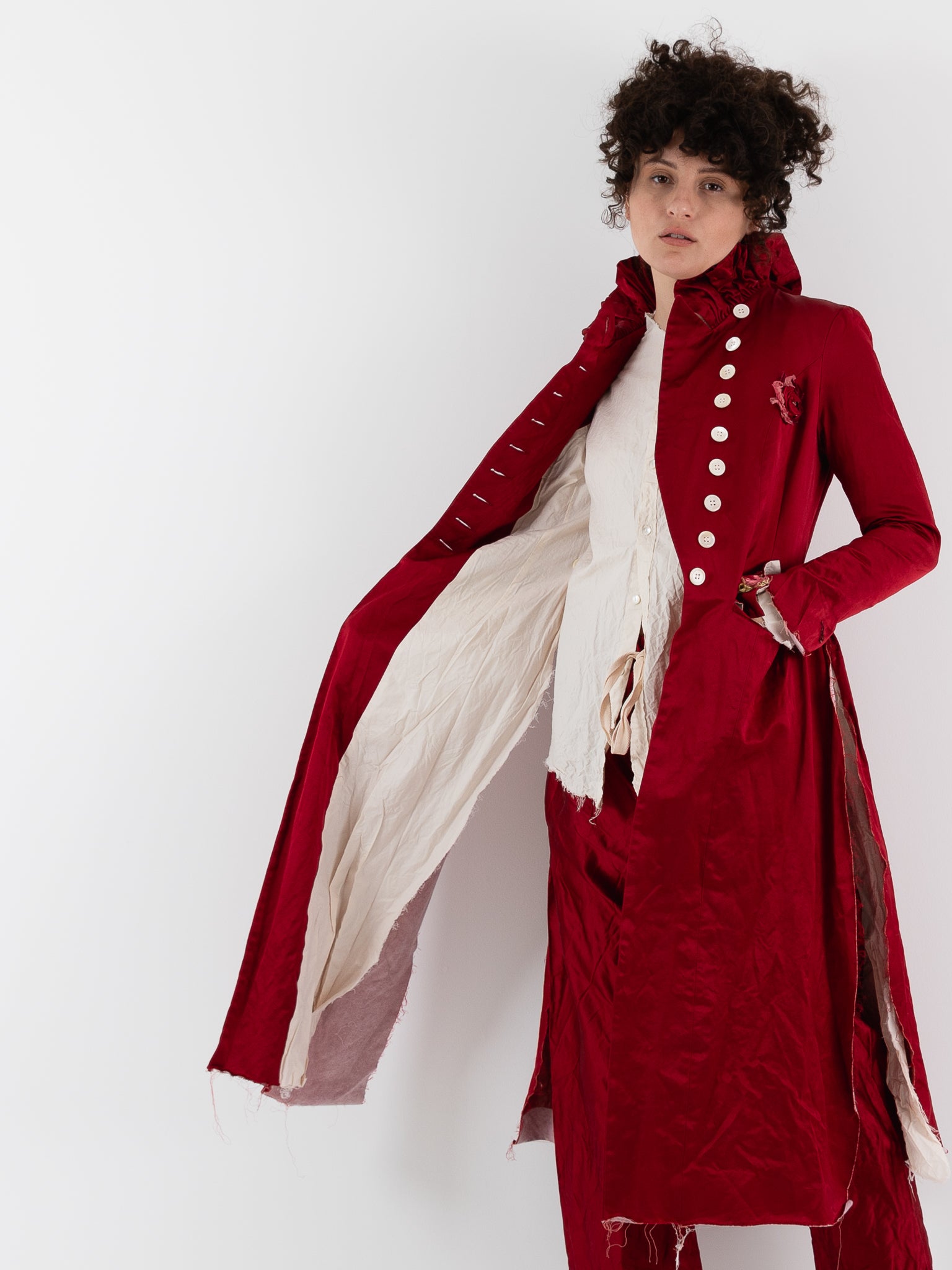 Elena Dawson 9X Monet Coat, Scarlet - ELENA DAWSON at Worthwhile