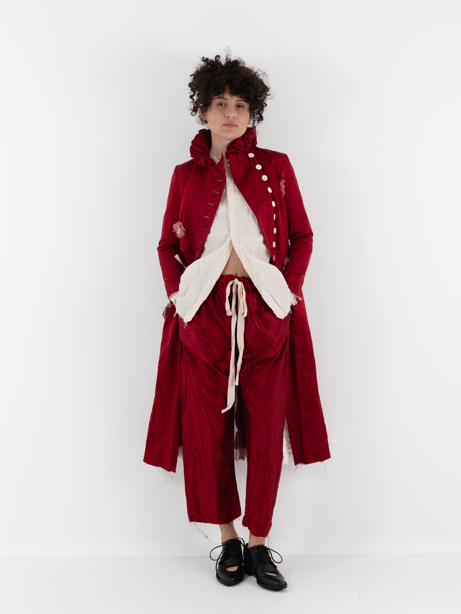 Elena Dawson 9X Monet Coat, Scarlet - ELENA DAWSON at Worthwhile