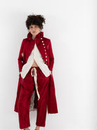 Elena Dawson Drawstring Trouser, Scarlet - ELENA DAWSON at Worthwhile