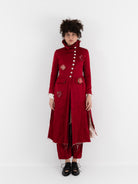 Elena Dawson 9X Monet Coat, Scarlet - ELENA DAWSON at Worthwhile