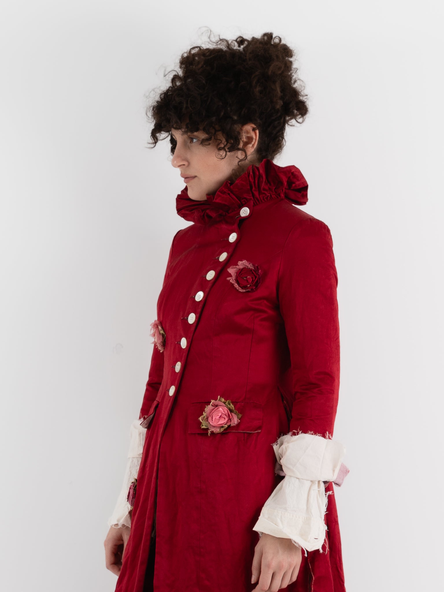 Elena Dawson 9X Monet Coat, Scarlet - ELENA DAWSON at Worthwhile