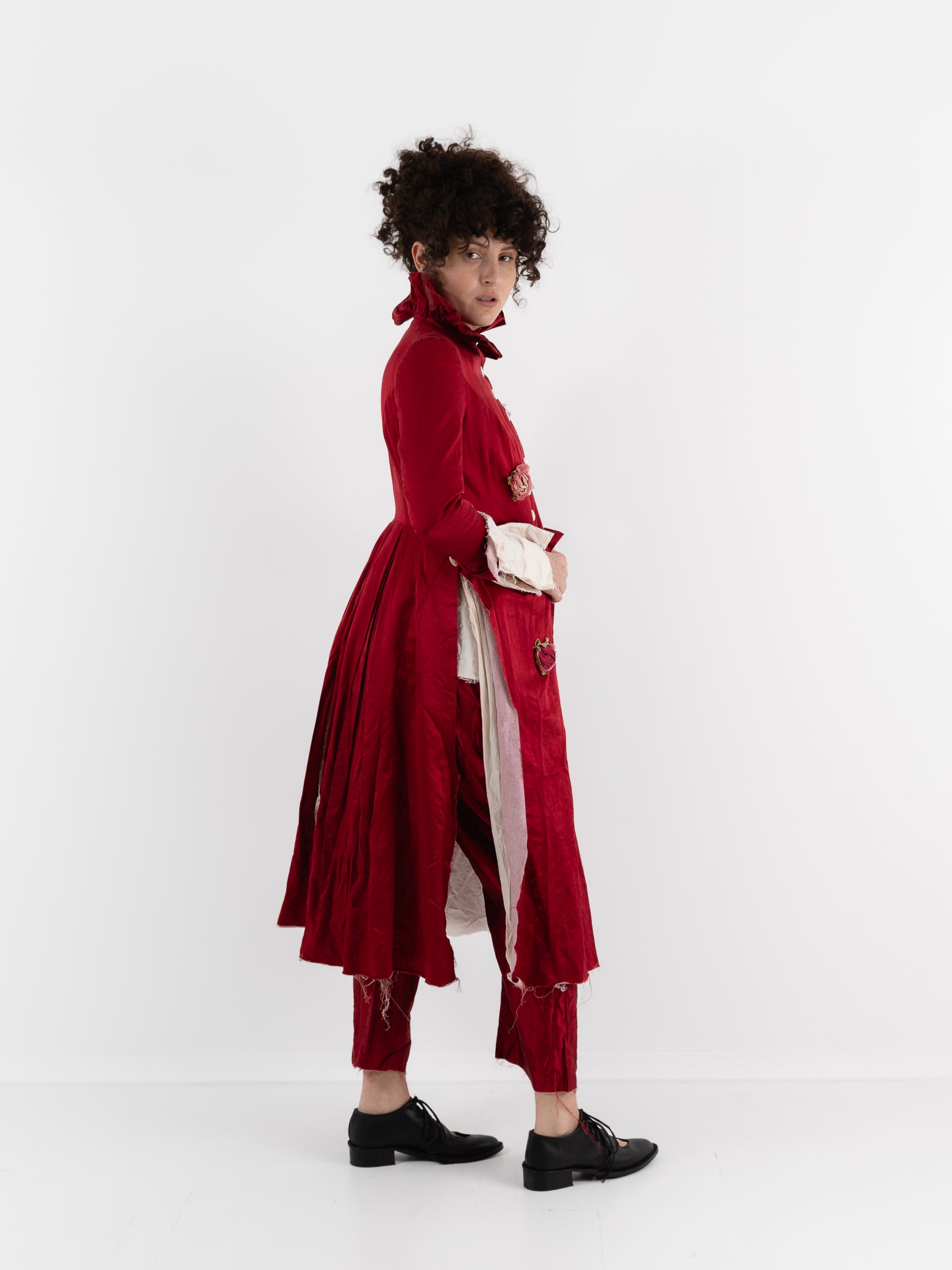 Elena Dawson 9X Monet Coat, Scarlet - ELENA DAWSON at Worthwhile