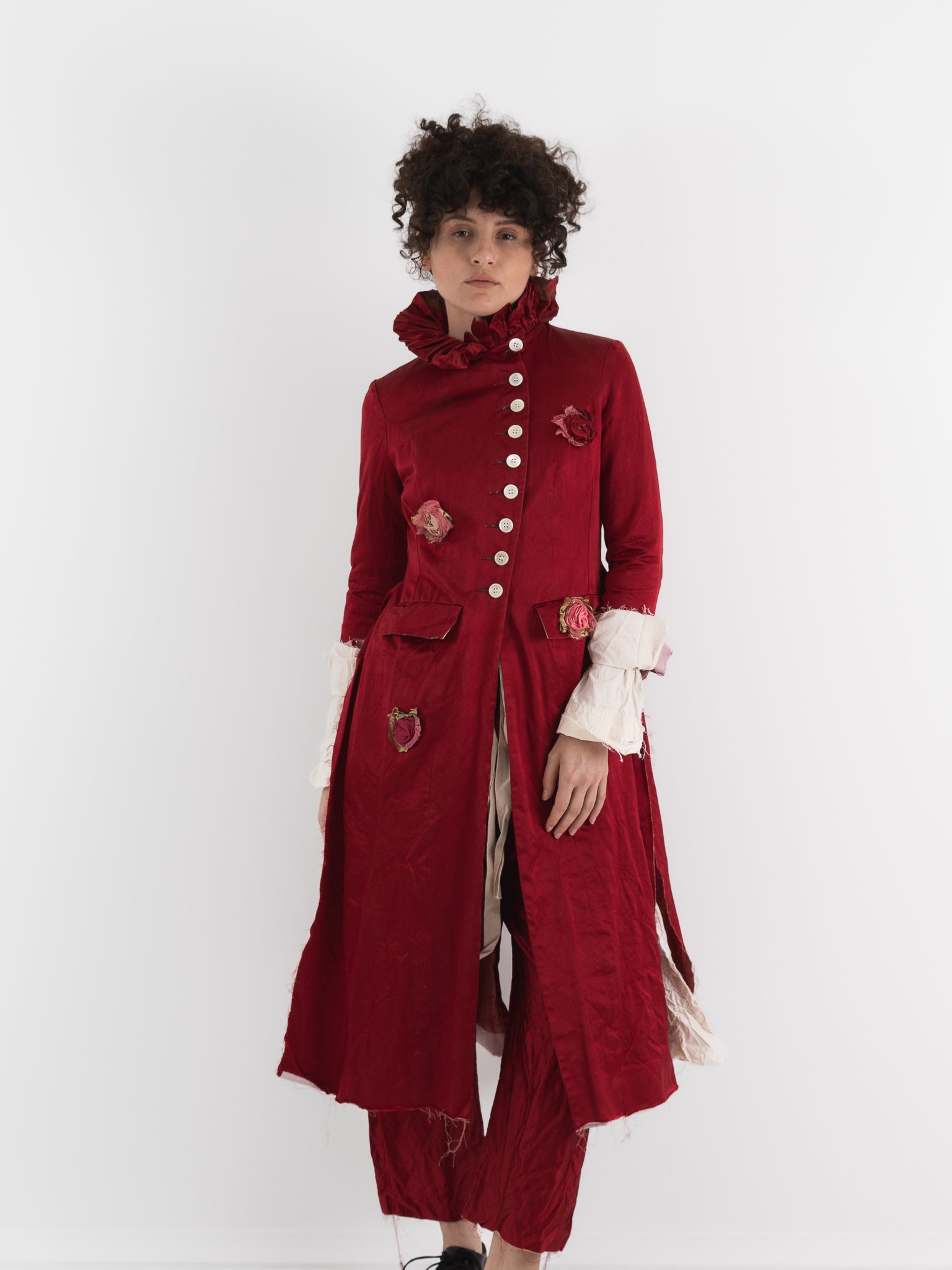Elena Dawson 9X Monet Coat, Scarlet - ELENA DAWSON at Worthwhile