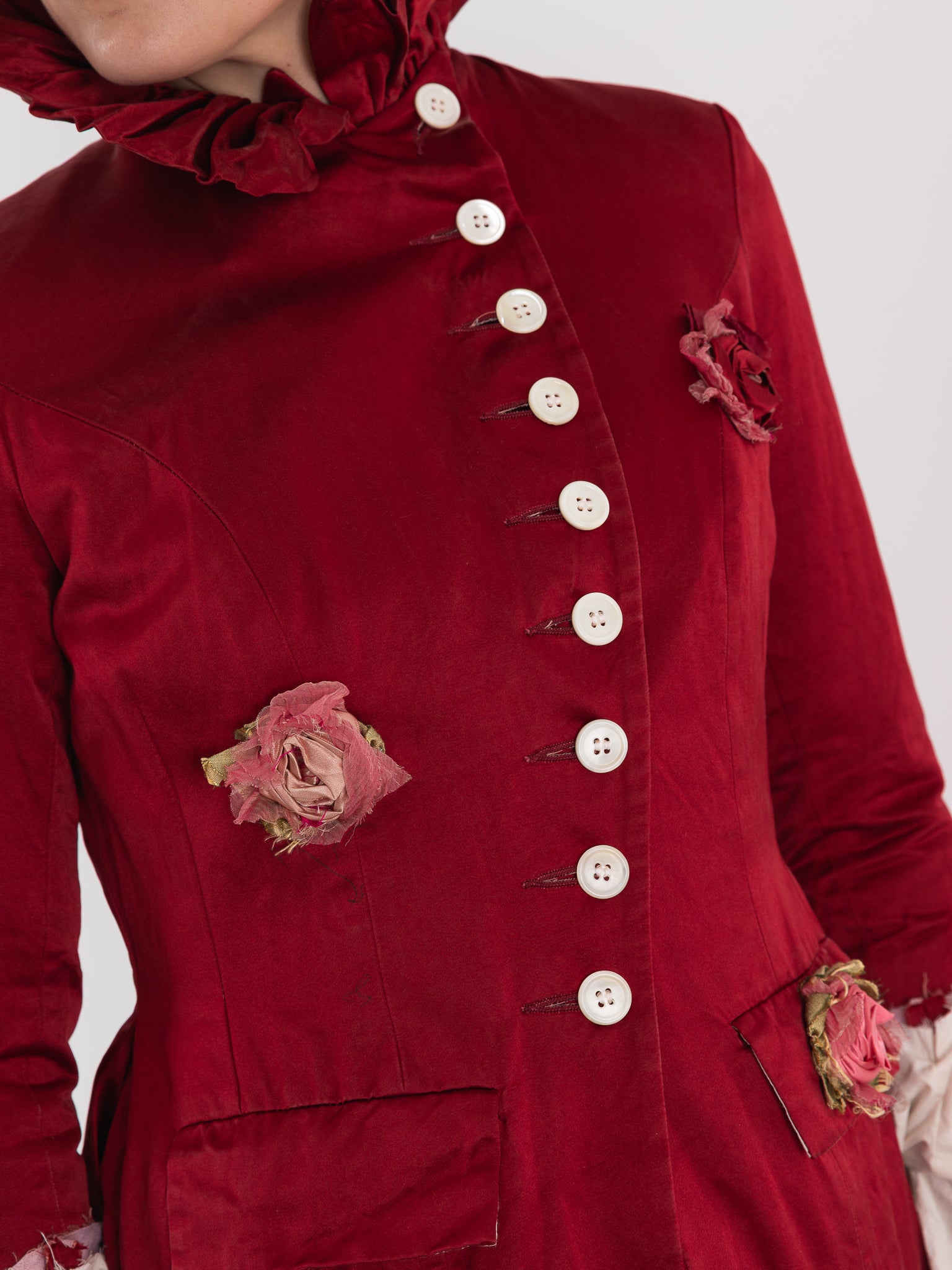 Elena Dawson 9X Monet Coat, Scarlet - ELENA DAWSON at Worthwhile
