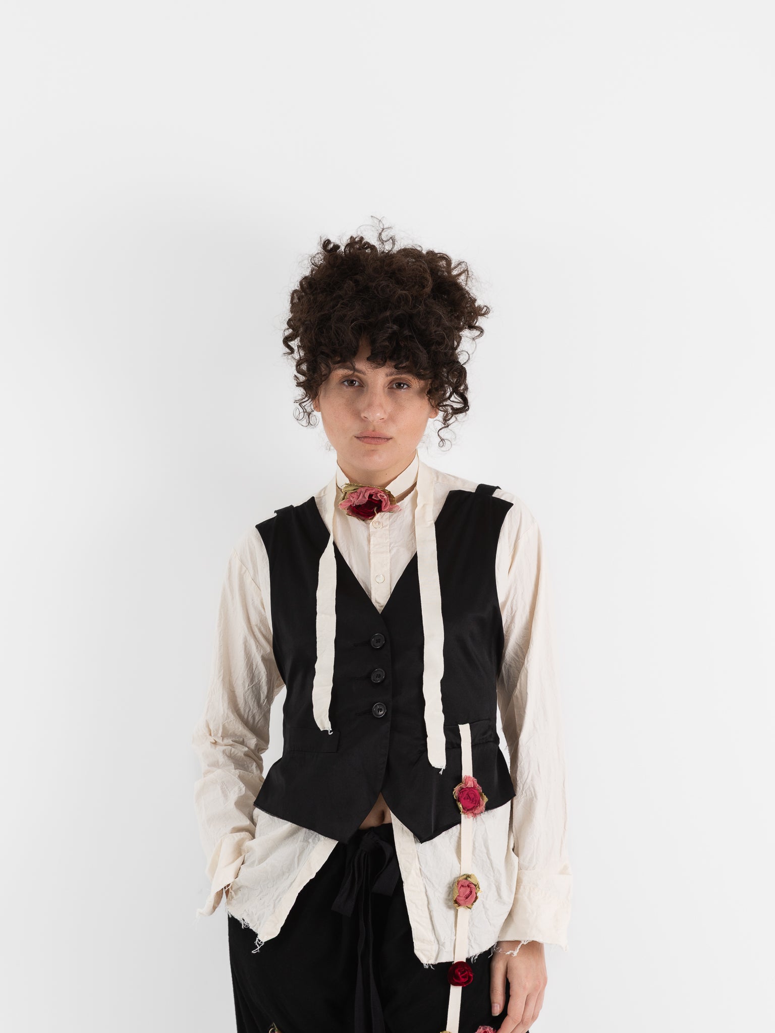 Elena Dawson 3X Waistcoat, Black - ELENA DAWSON at Worthwhile